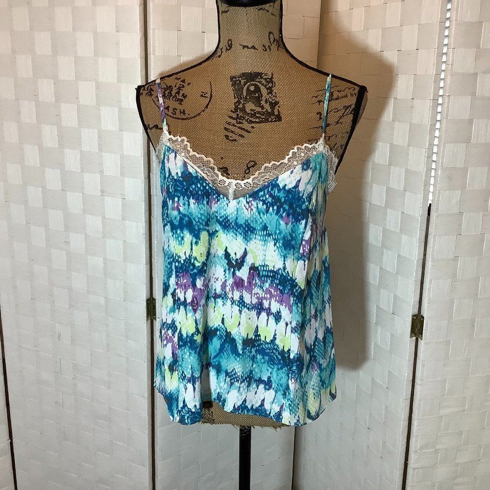 3 for $25 Le Kate multi color lace trim camisole small